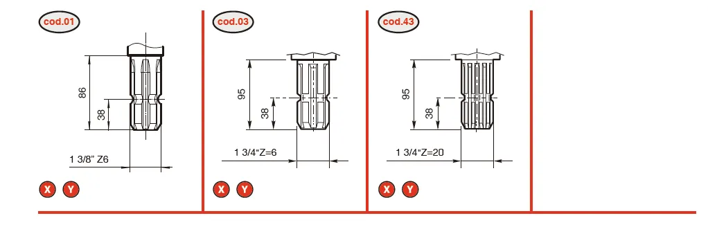 V-65 Rotary Cutter Gearbox Shaft