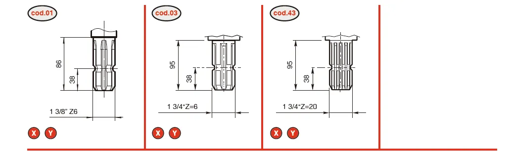 V-74 Rotary Cutter Gearbox Shaft